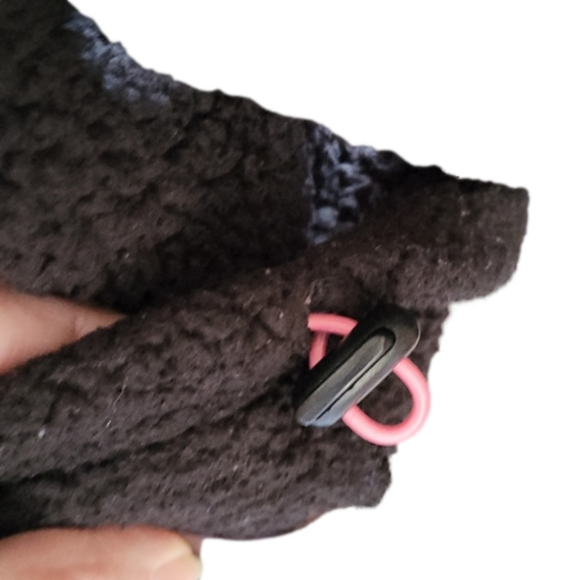 Betsey Johnson Performace Fleece, Size Large, Black and Pink - Picture 5 of 8